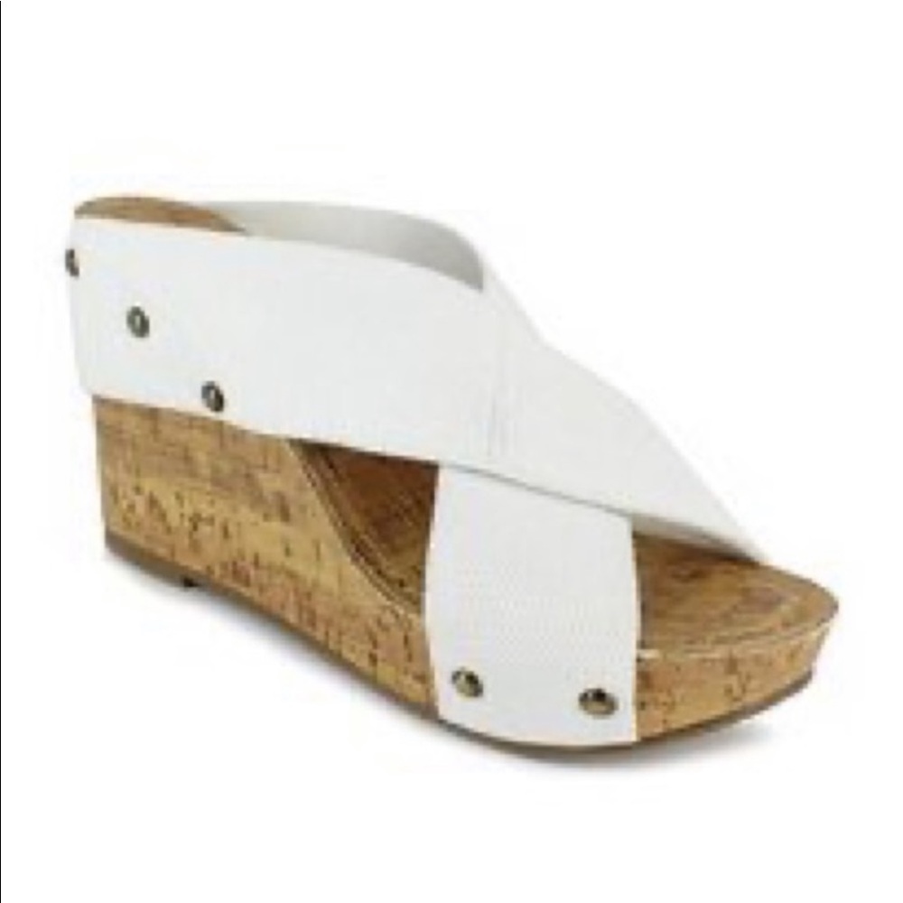 Esprit trendy white sandal never worn.